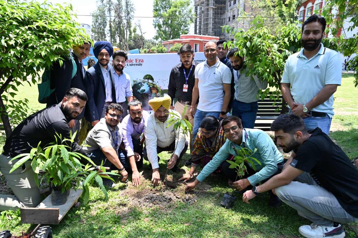 Image of a visit to a local school.